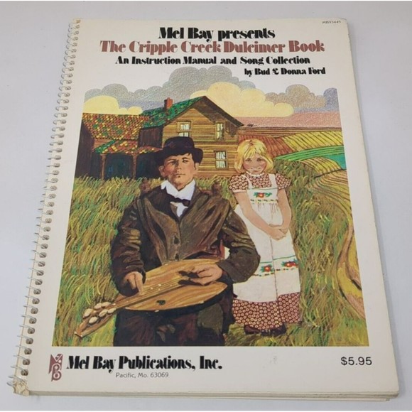 Vintage Mel Bay Cripple Creek Dulcimer Book 1977‎ 70s Instruction Music Lyrics - Picture 1 of 14
